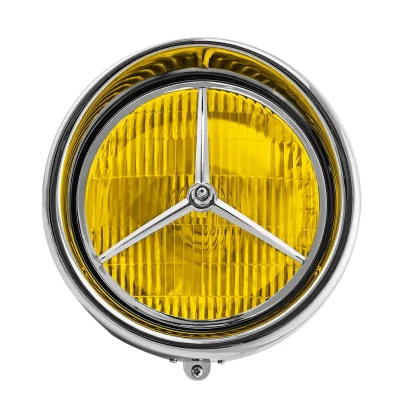 7” LED Classic Custom Brim Trim Cover Headlight Cover Chrome Motorcycle Headlight For Harley Lucas